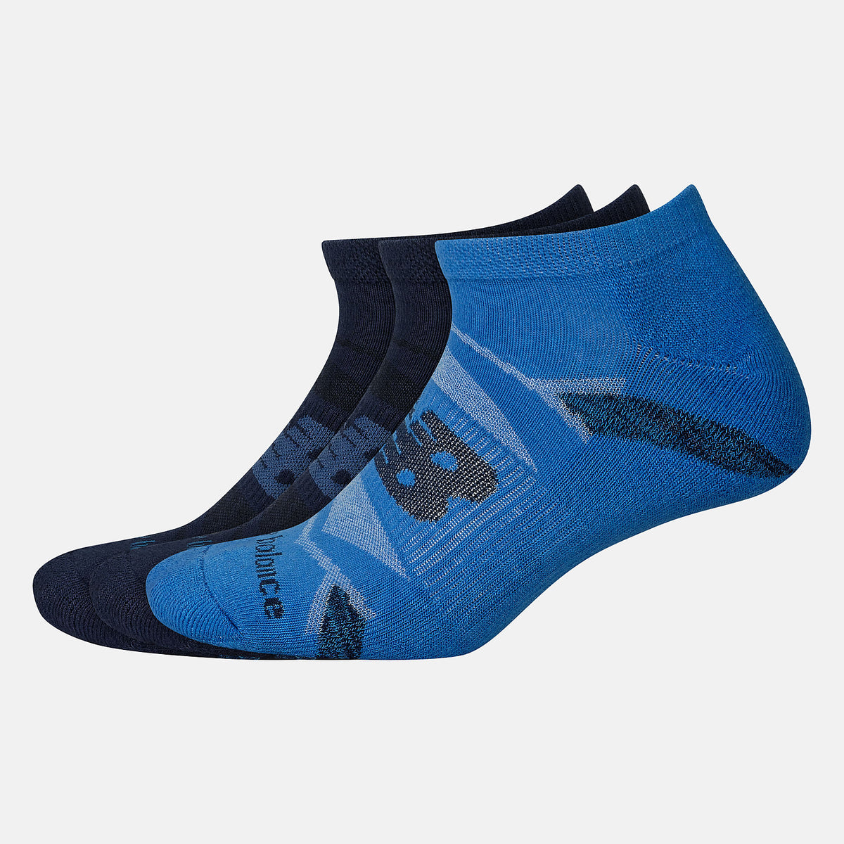 Women/Men New Balance Performance Cushion No Show Socks 3 Pack