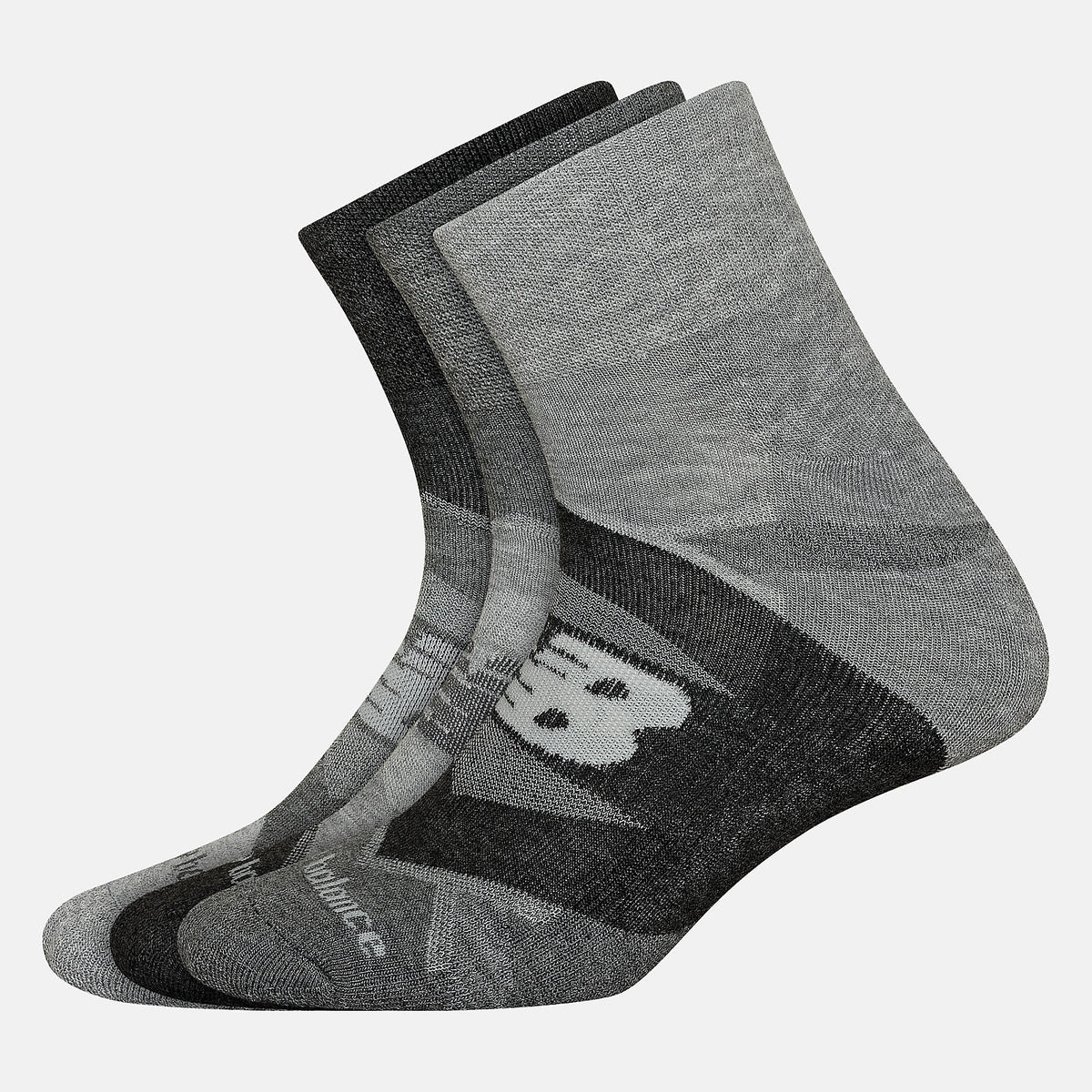 Women/Men New Balance Performance Cushion Quarter Socks 3 Pack