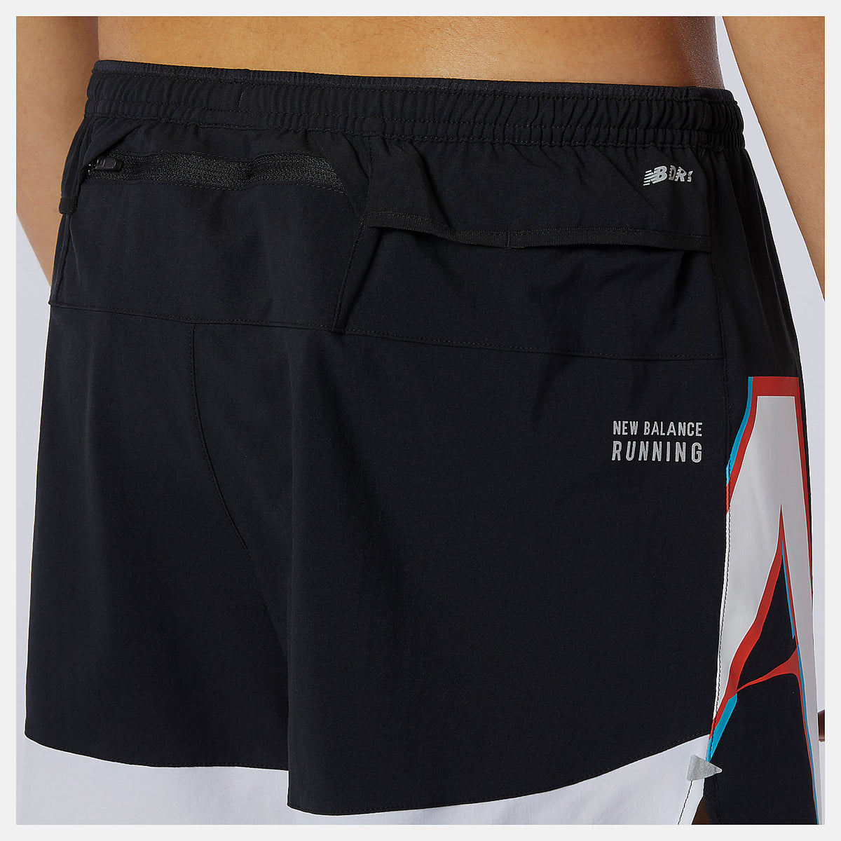 Men New Balance Printed Impact Run 5 Inch Short