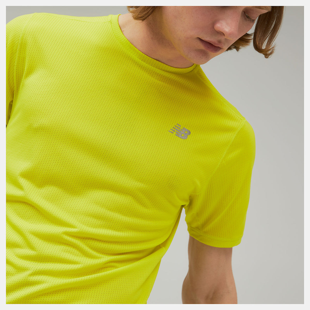 Men New Balance Impact Run Short Sleeve
