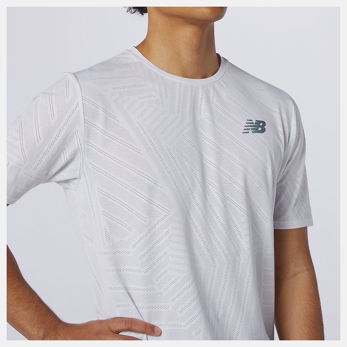 Men New Balance Q Speed Fuel Short Sleeve