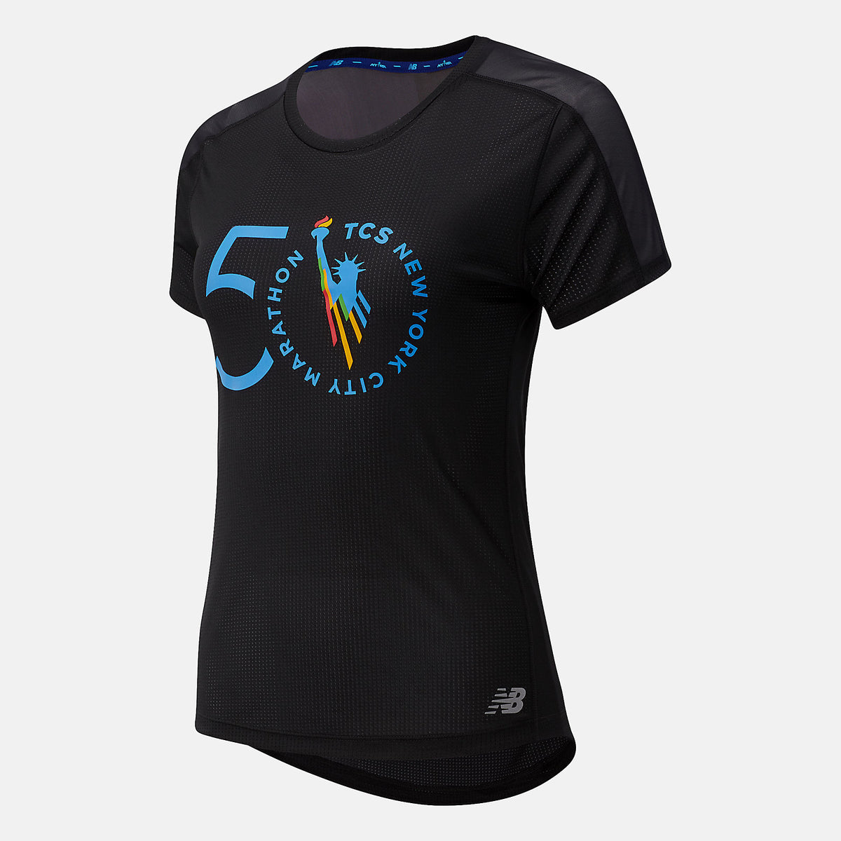 Women New Balance NYC Marathon Impact Run Short Sleeve