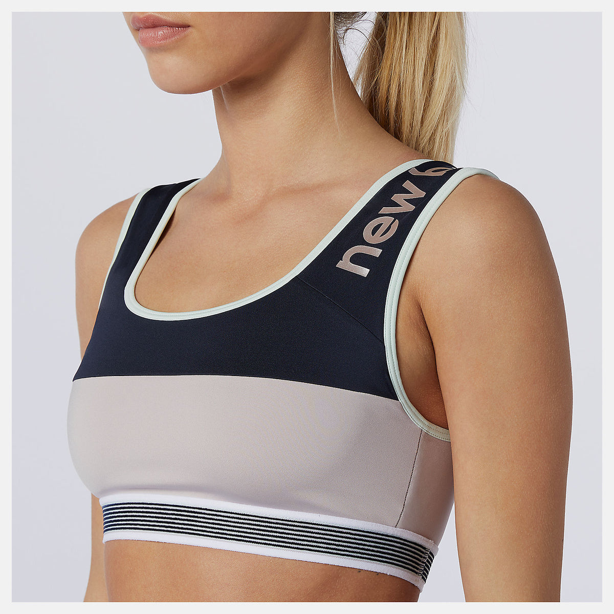 Women New Balance Achiever Remix Crop Top