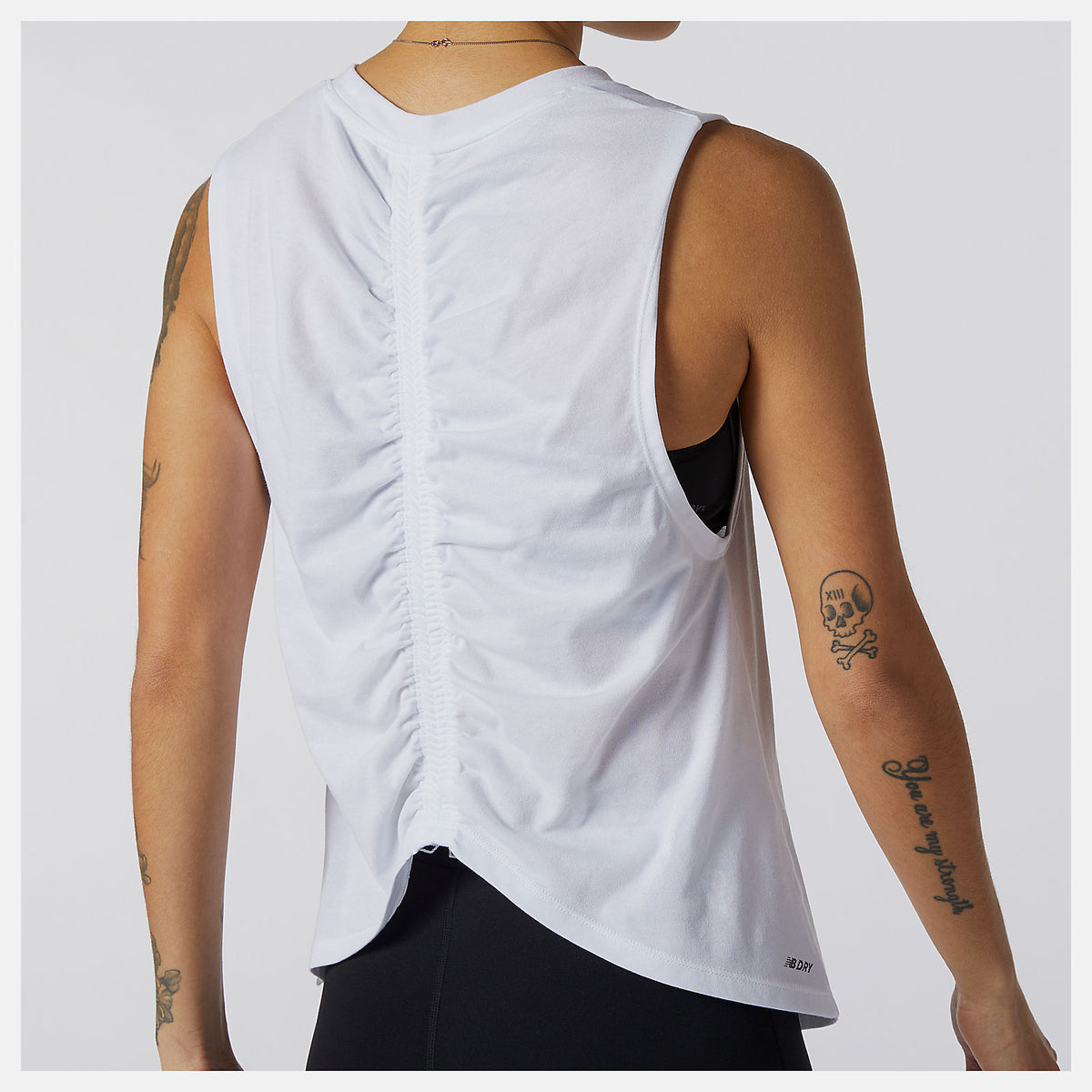 Women New Balance Relentless Cinched Back Graphic Tank