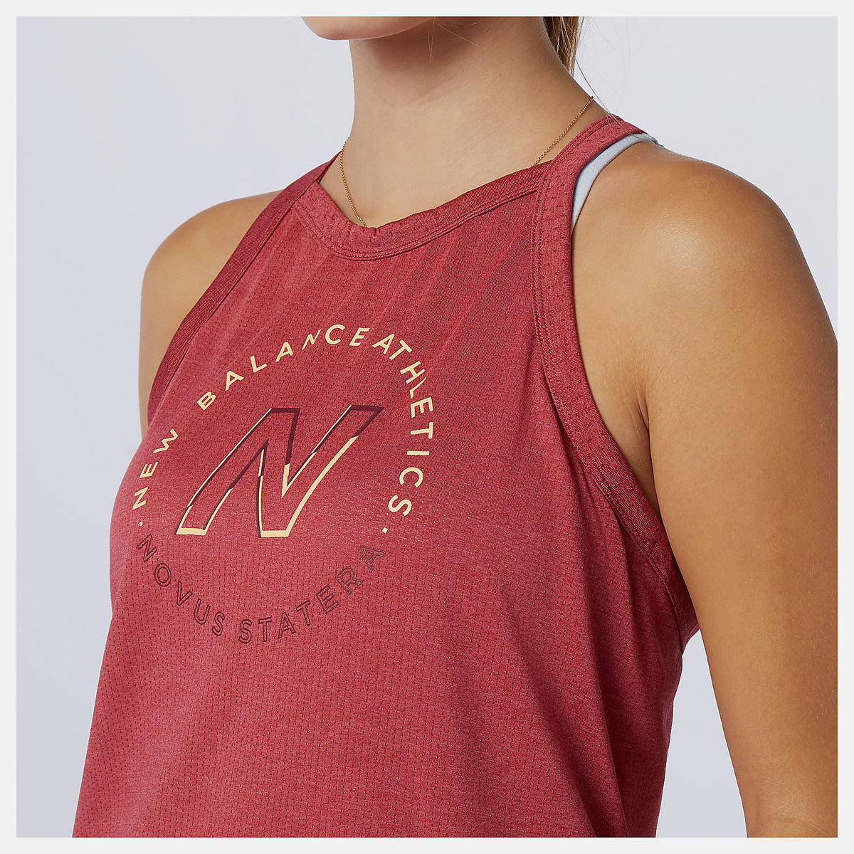 Women New Balance Printed Impact Run Hybrid Tank