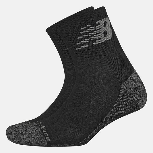Women/Men New Balance Cooling Cushion Performance Quarter Socks 2 Pair