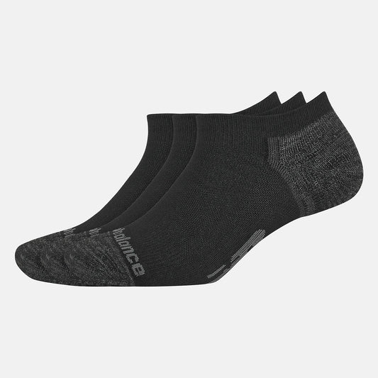 Women/Men New Balance Strategic Cushion No Show Socks 3 Pack