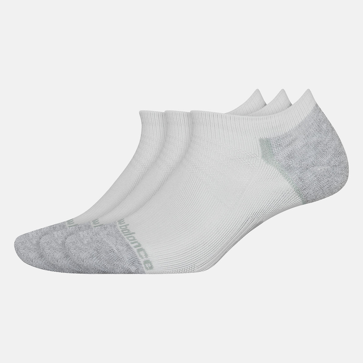 Women/Men New Balance Strategic Cushion No Show Socks 3 Pack