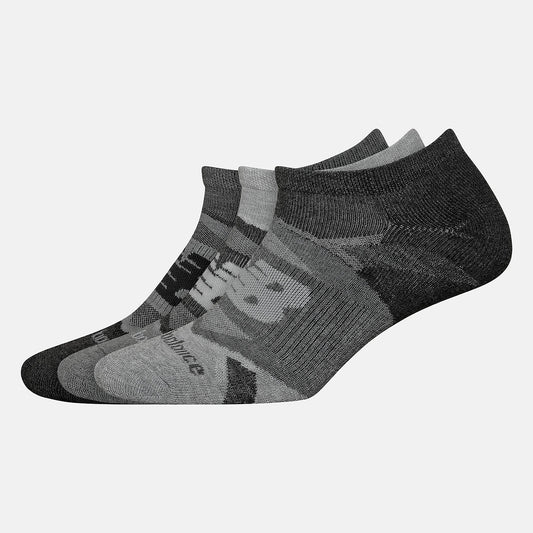 Women/Men New Balance Performance Cushion No Show Socks 3 Pack