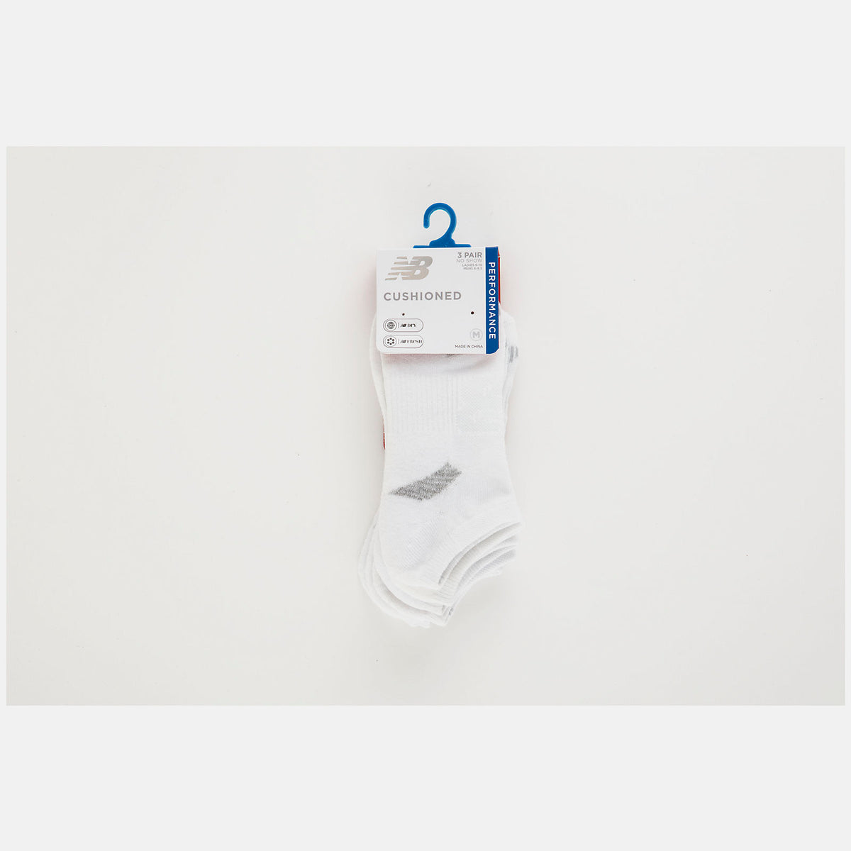 Women/Men New Balance Performance Cushion No Show Socks 3 Pack