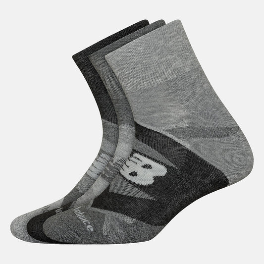 Women/Men New Balance Performance Cushion Quarter Socks 3 Pack
