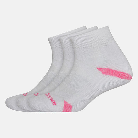 Women/Men New Balance Performance Cushion Quarter Socks 3 Pack
