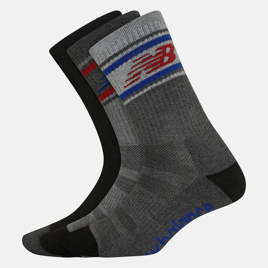 Women/Men New Balance Performance Cushion Crew Socks 3 Pack