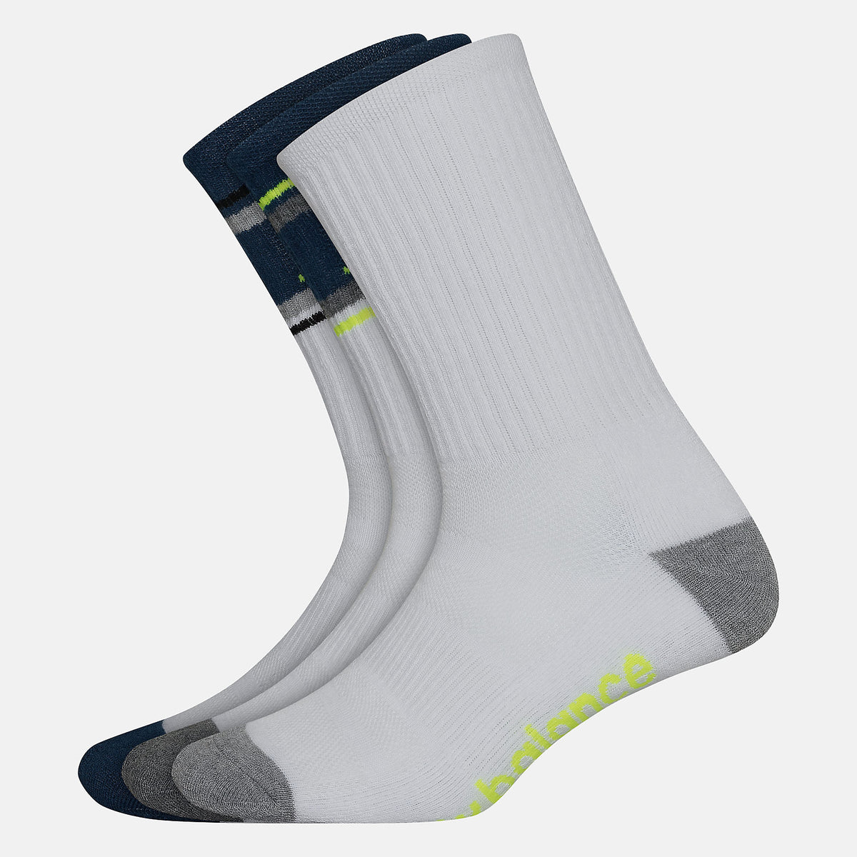 Women/Men New Balance Performance Cushion Crew Socks 3 Pack