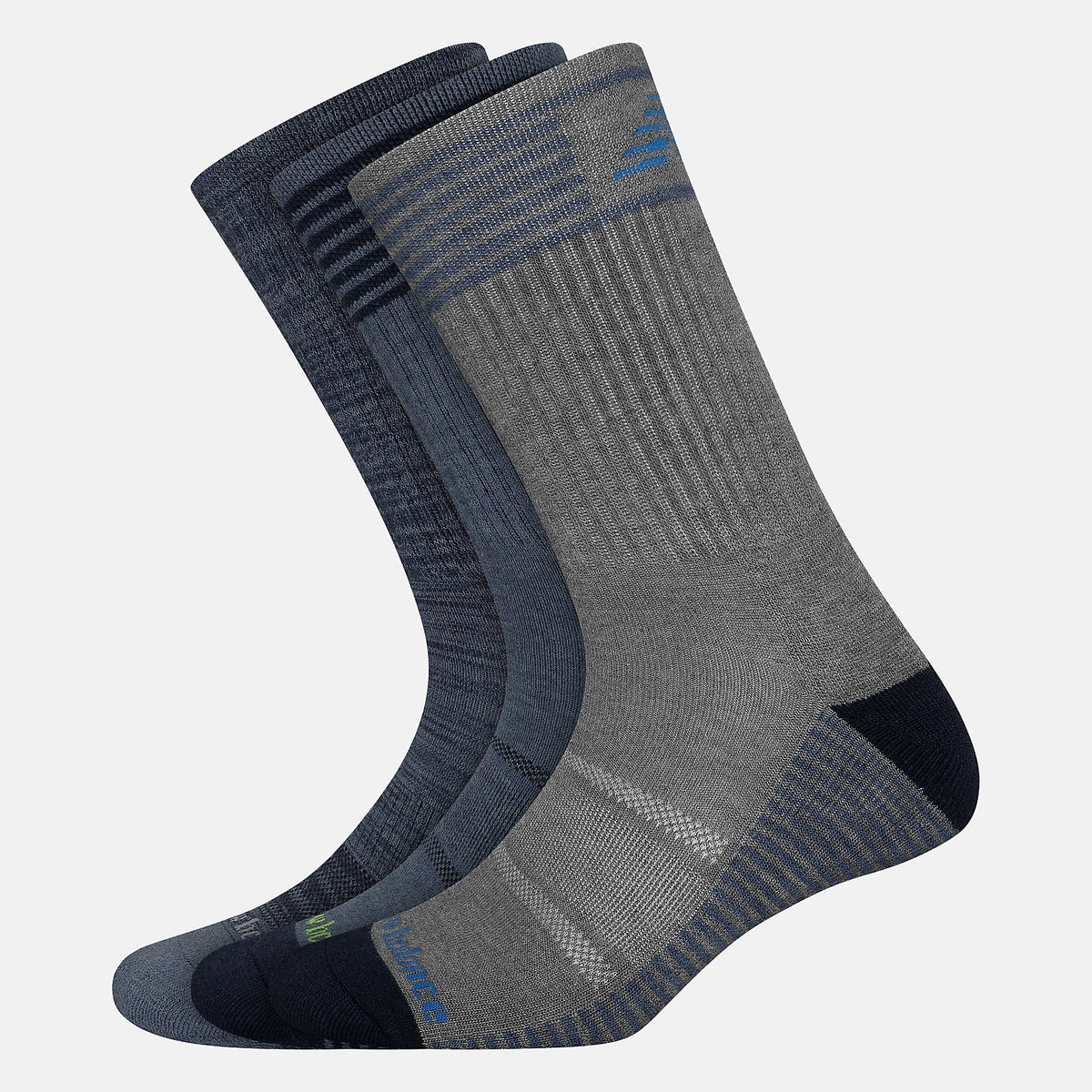 Women/Men New Balance Performance Cushion Crew Socks 3 Pack