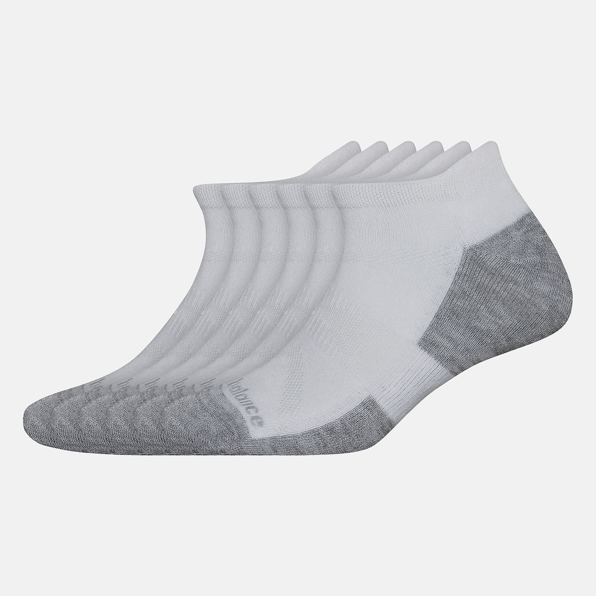 Women/Men New Balance Performance Cushion Low Cut Tab Socks 6 Pack