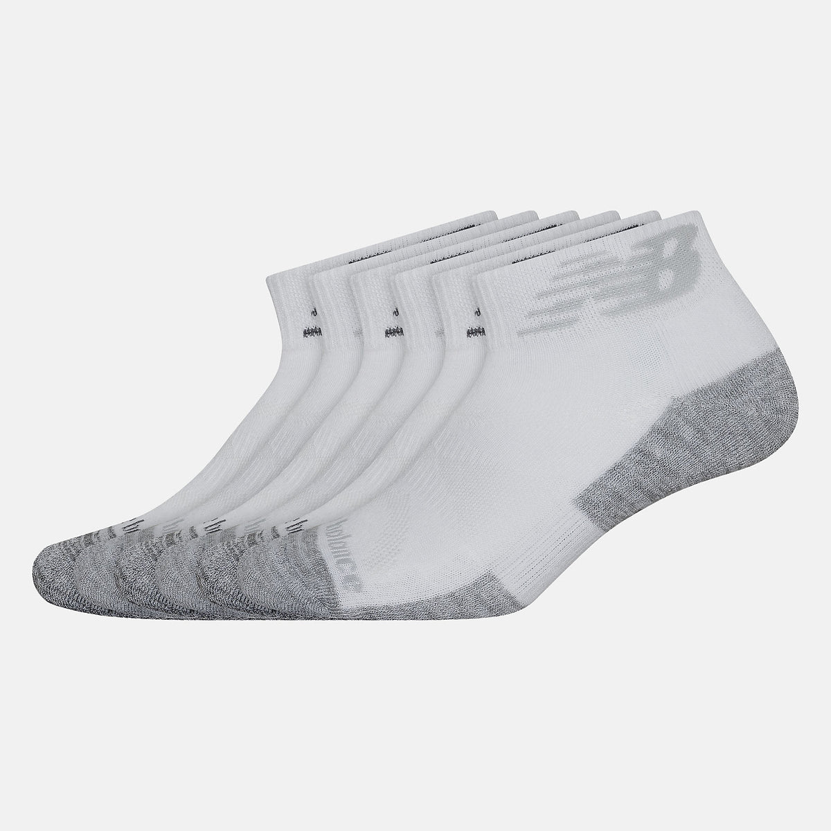 Women/Men New Balance Performance Cushion Quarter Socks 6 Pack
