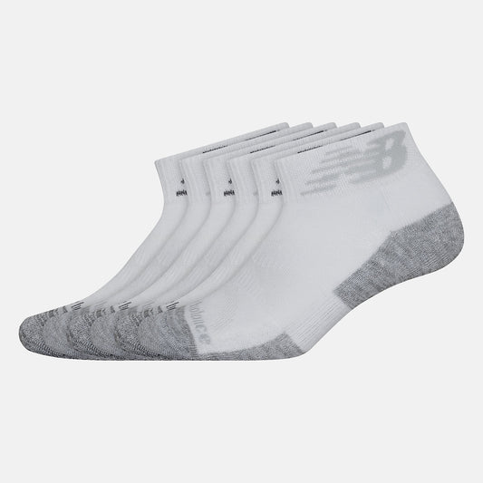 Women/Men New Balance Performance Cushion Quarter Socks 6 Pack