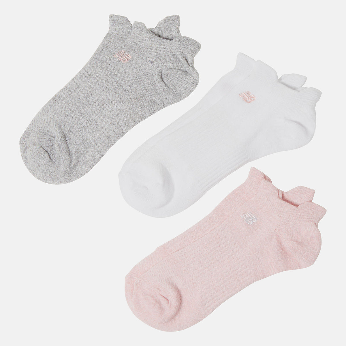 Women/Men New Balance Flat Knit Lowcut Tab Socks 3 Pack