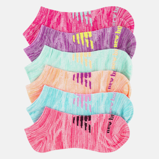Women/Men New Balance Lightweight No Show Socks 6 Pack
