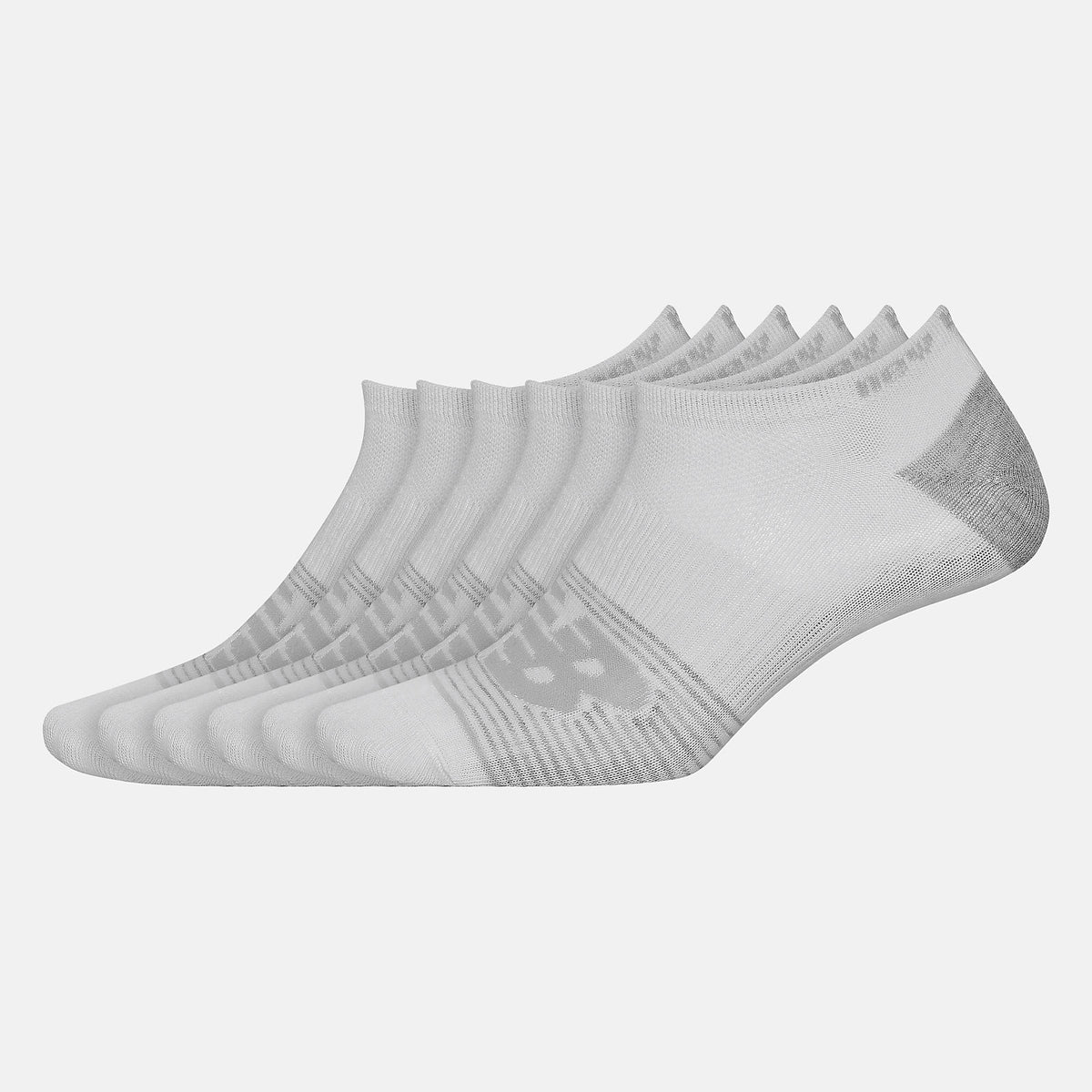 Women/Men New Balance Lightweight No Show Socks 6 Pack