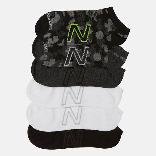 Women/Men New Balance 6 PK No Show Flatknit