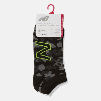 Women/Men New Balance 6 PK No Show Flatknit