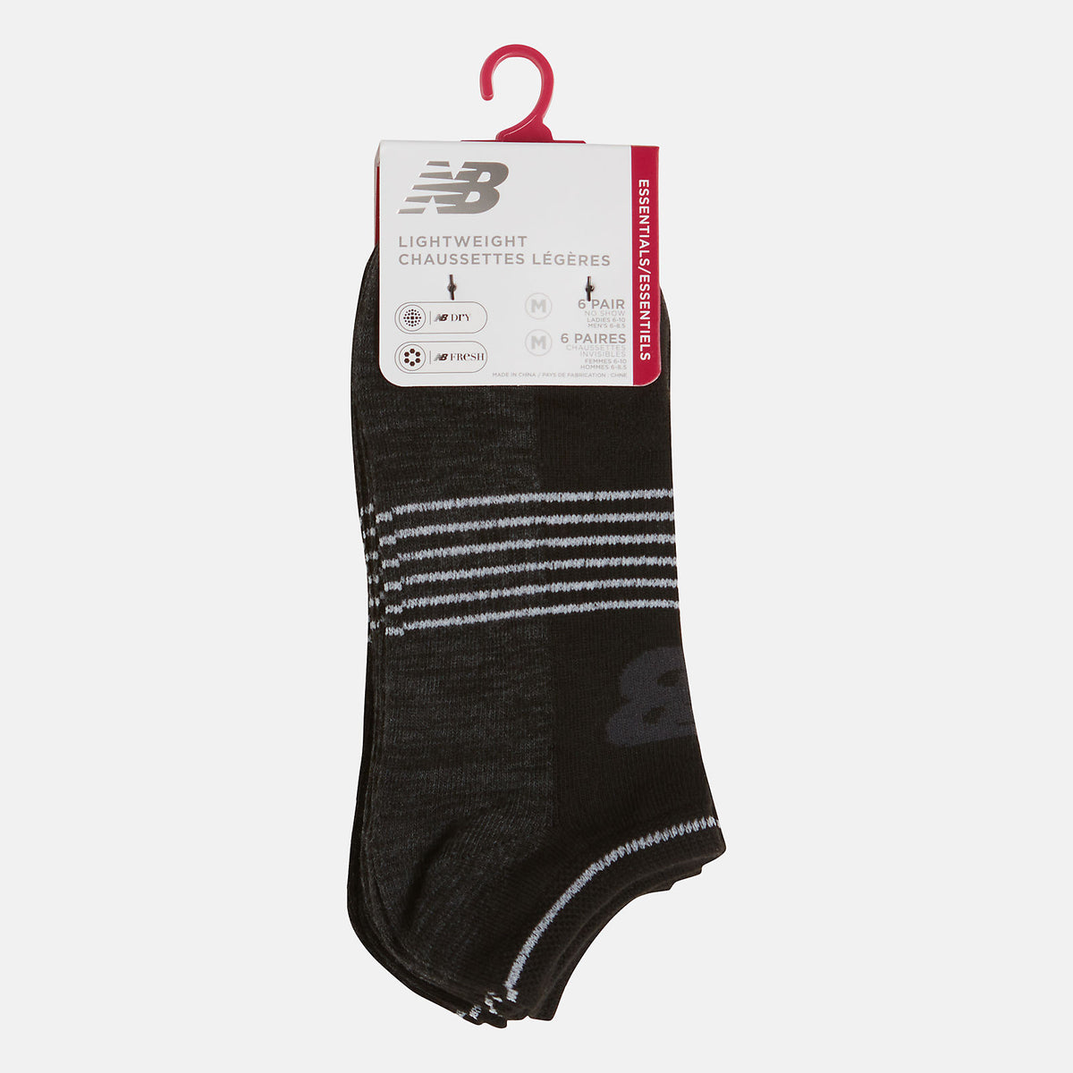 Women/Men New Balance 6 PK No Show Flatknit
