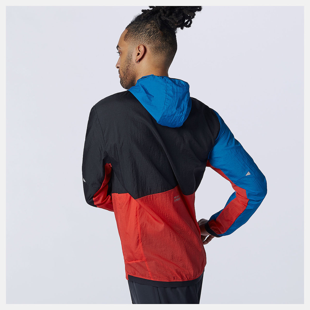 Men New Balance Printed Impact Run Light Pack Jacket