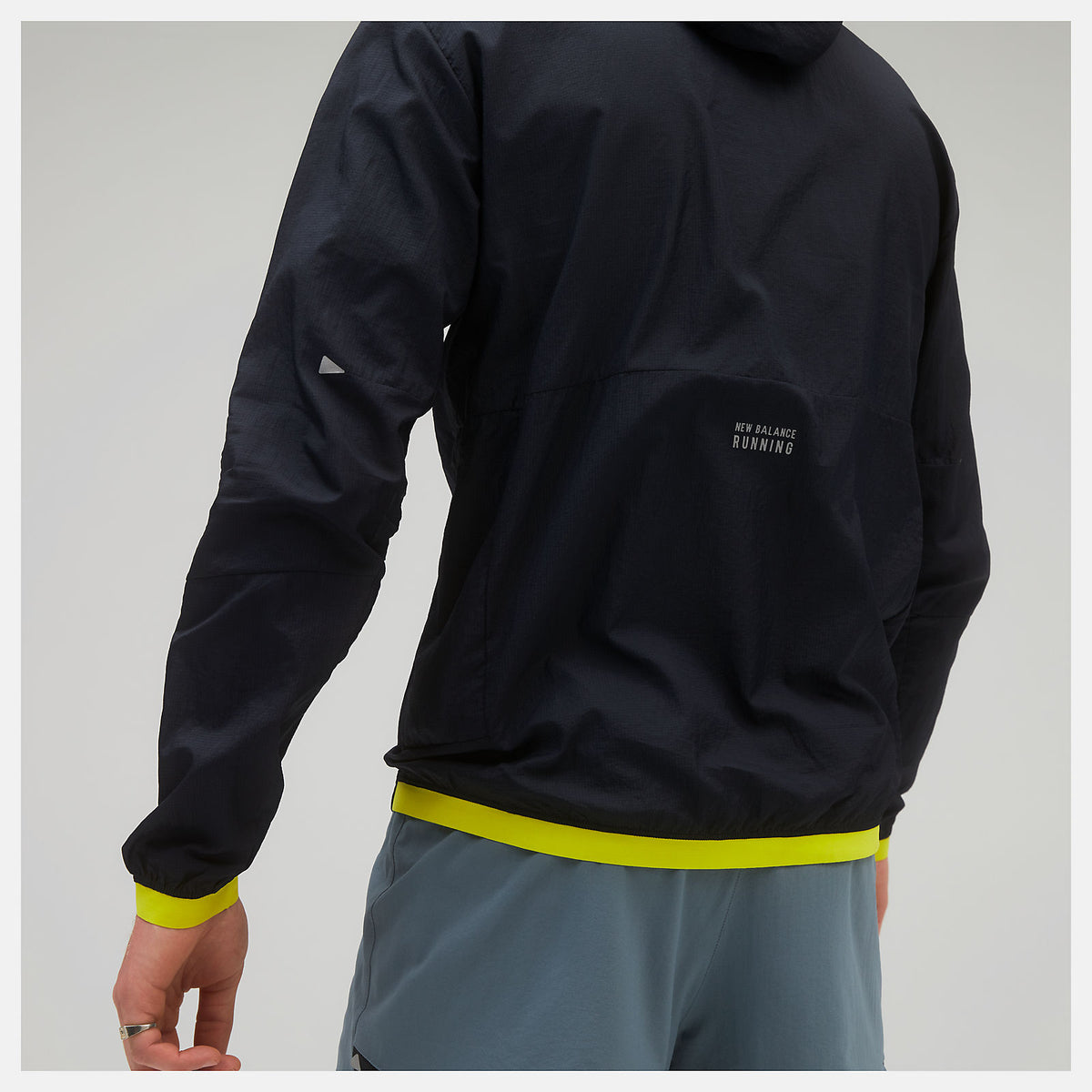 Men New Balance Printed Impact Run Light Pack Jacket