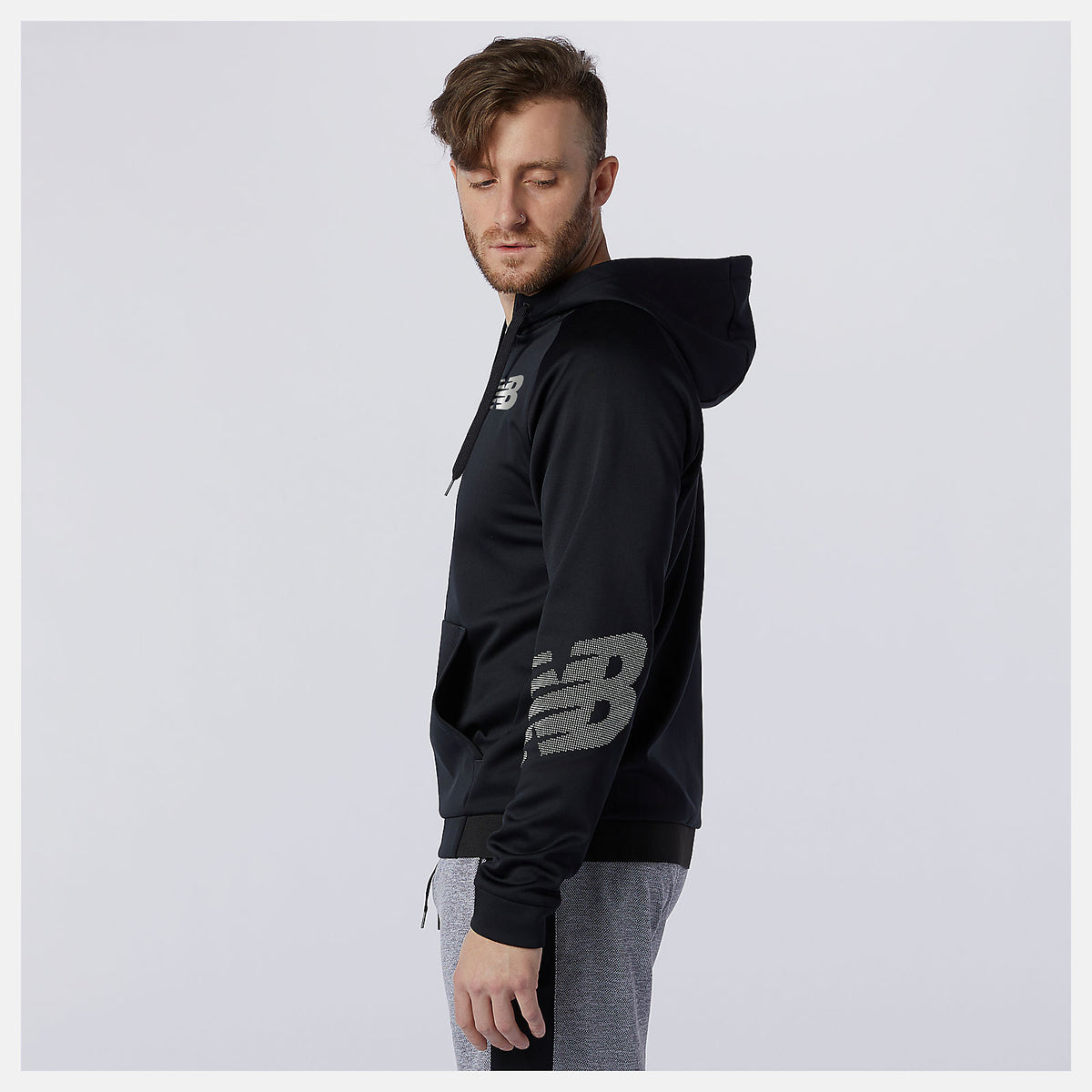 Men New Balance Tenacity Fleece Full Zip Hoodie