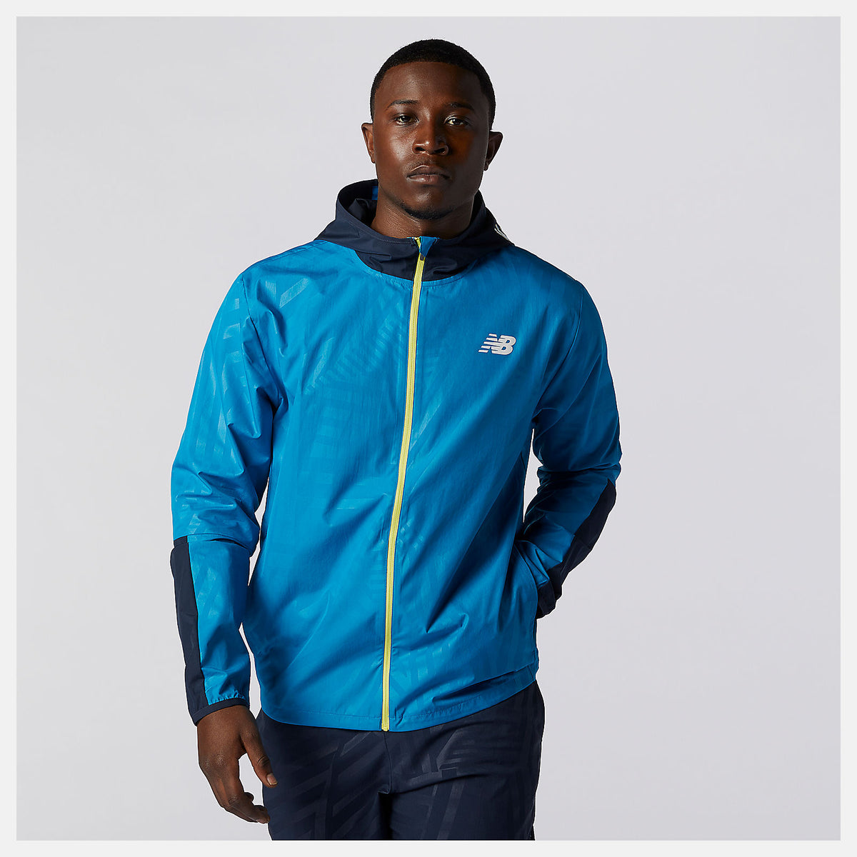 Men New Balance Printed Fast Flight Jacket