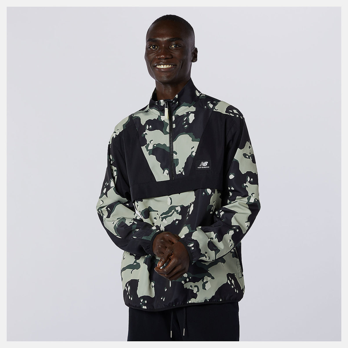 Men New Balance NB Essentials Camo Anorak