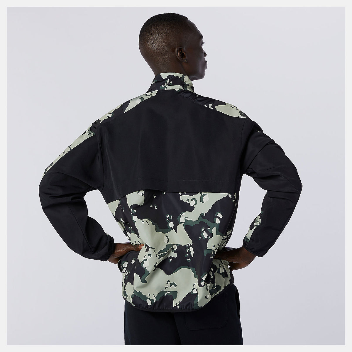 Men New Balance NB Essentials Camo Anorak