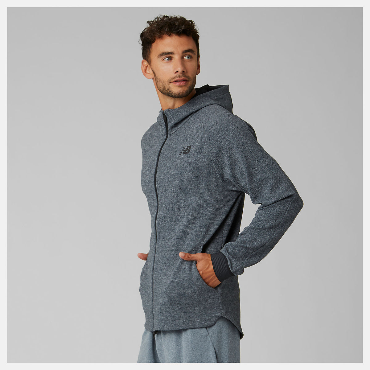Men New Balance NB Basketball Finisher Full Zip