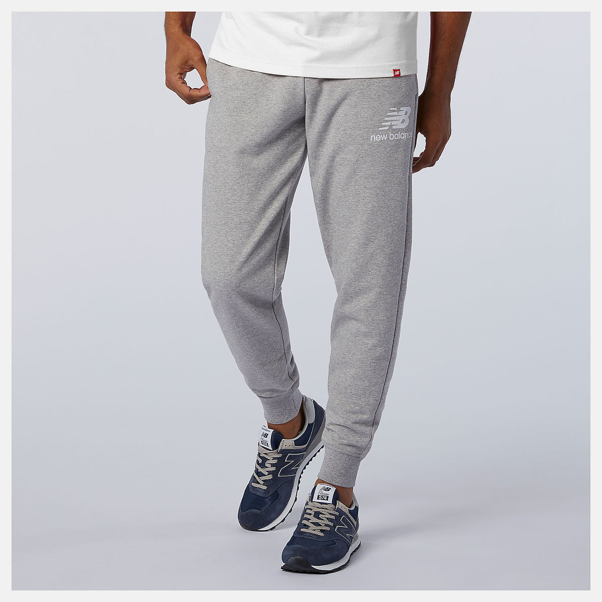 Men New Balance Essentials Stacked Logo Sweatpant
