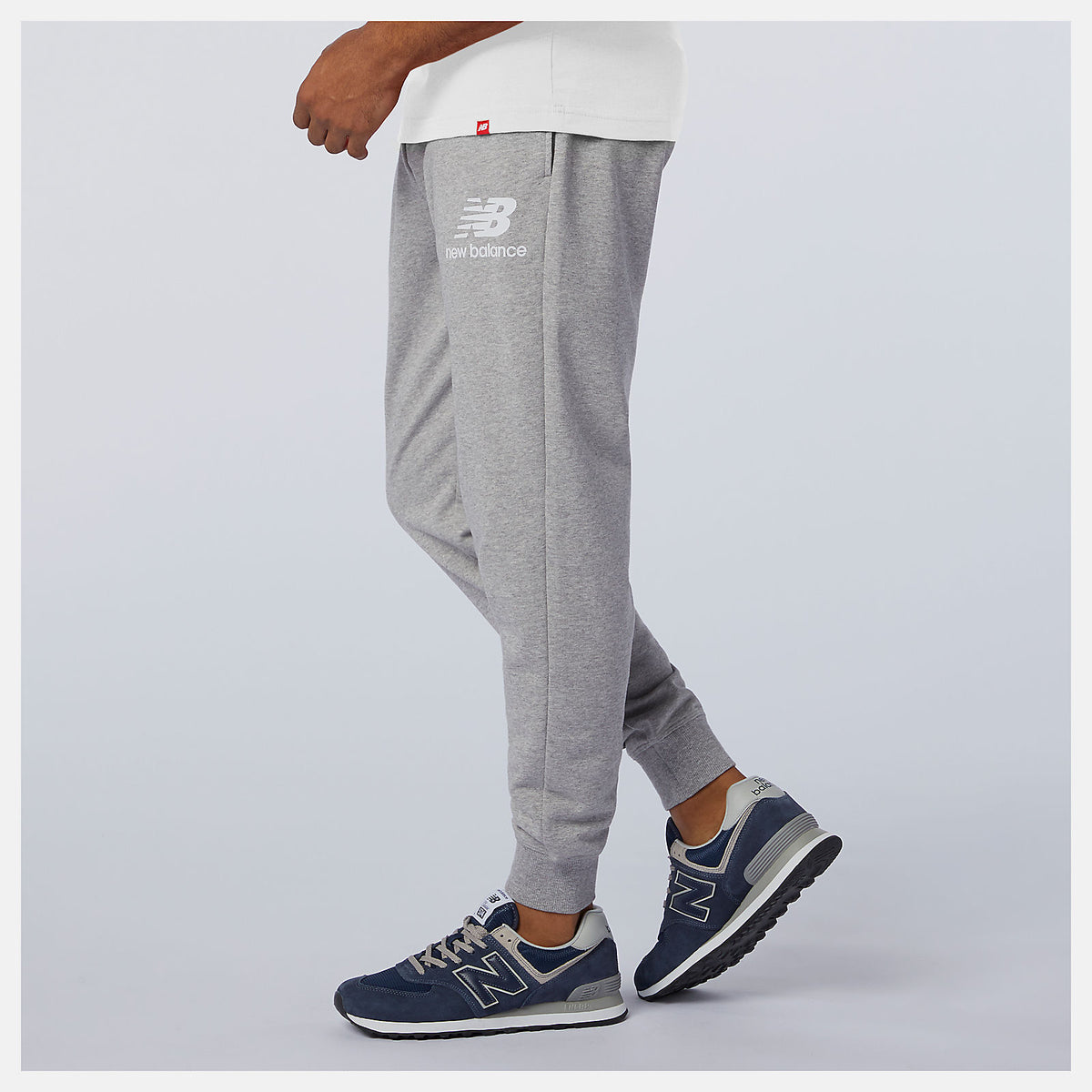 Men New Balance Essentials Stacked Logo Sweatpant