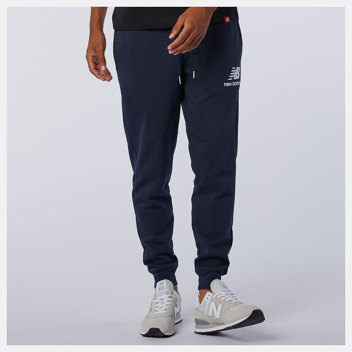 Men New Balance Essentials Stacked Logo Sweatpant