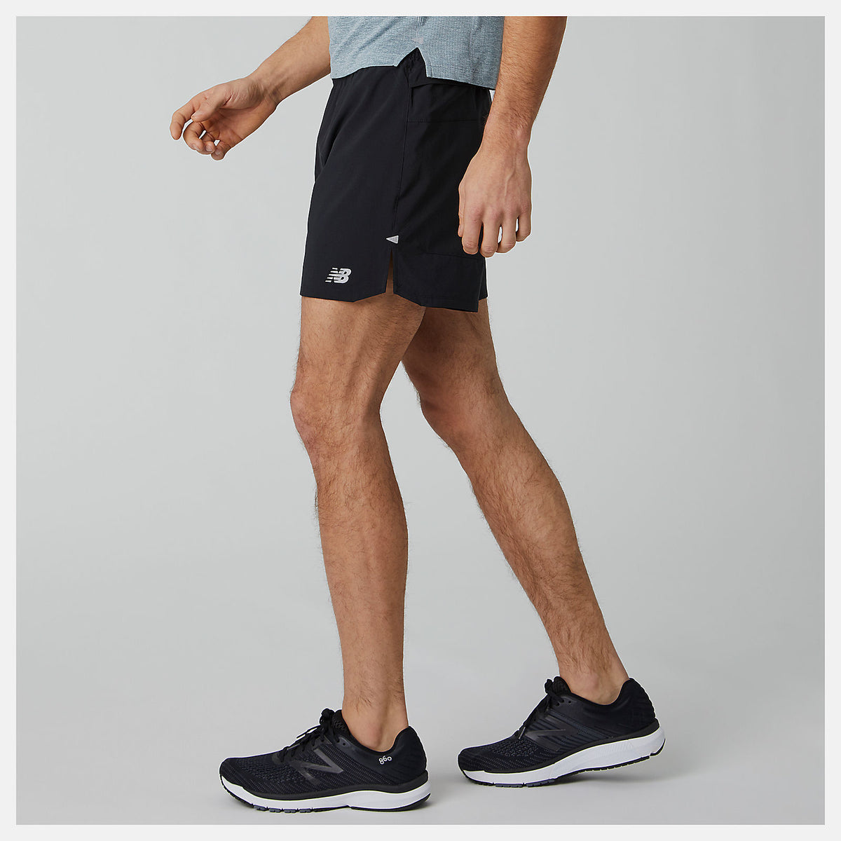 Men New Balance Impact Run 5 Inch Short