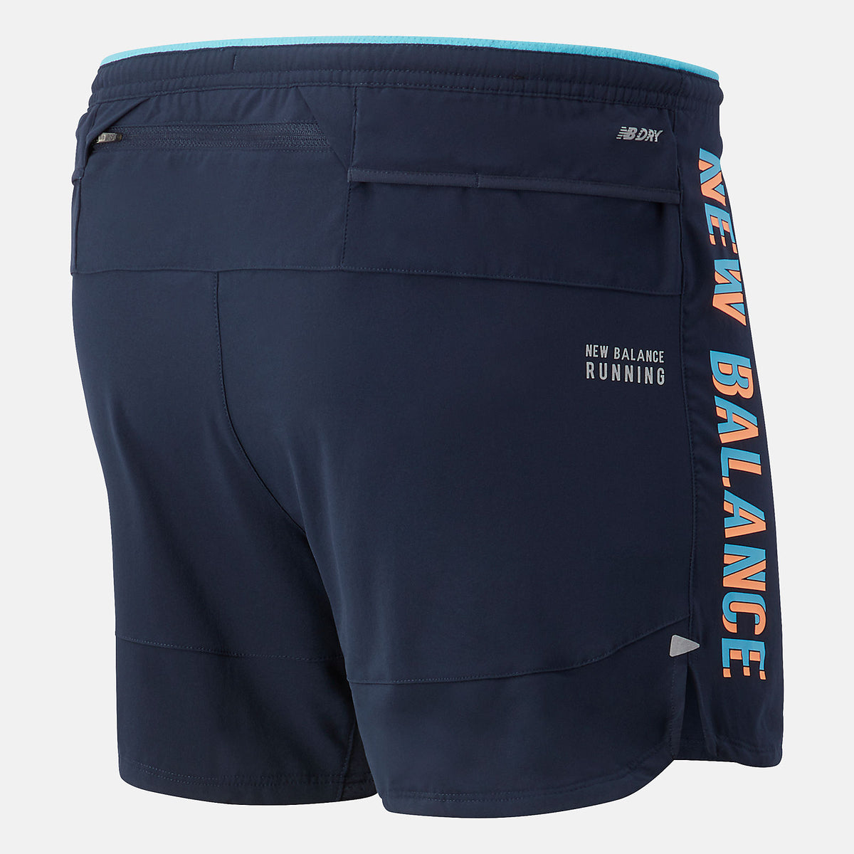 Men New Balance Printed Impact Run 5 Inch Short