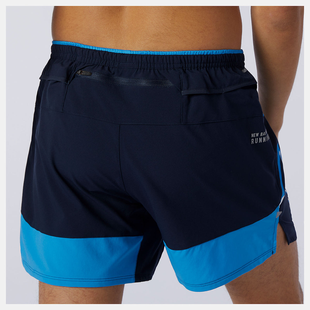 Men New Balance Printed Impact Run 5 Inch Short