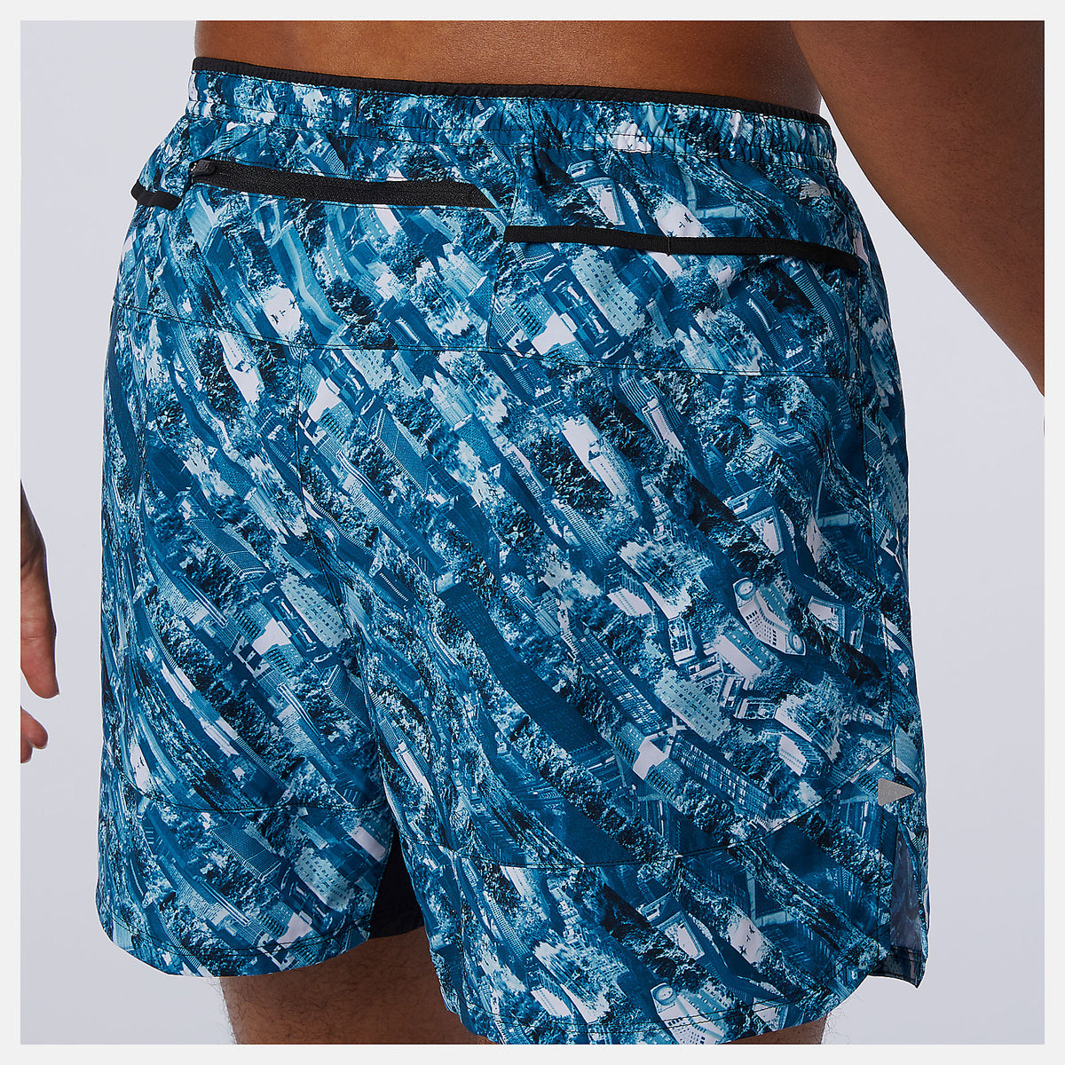 Men New Balance NYC Marathon Printed Impact Run 5 Inch Short