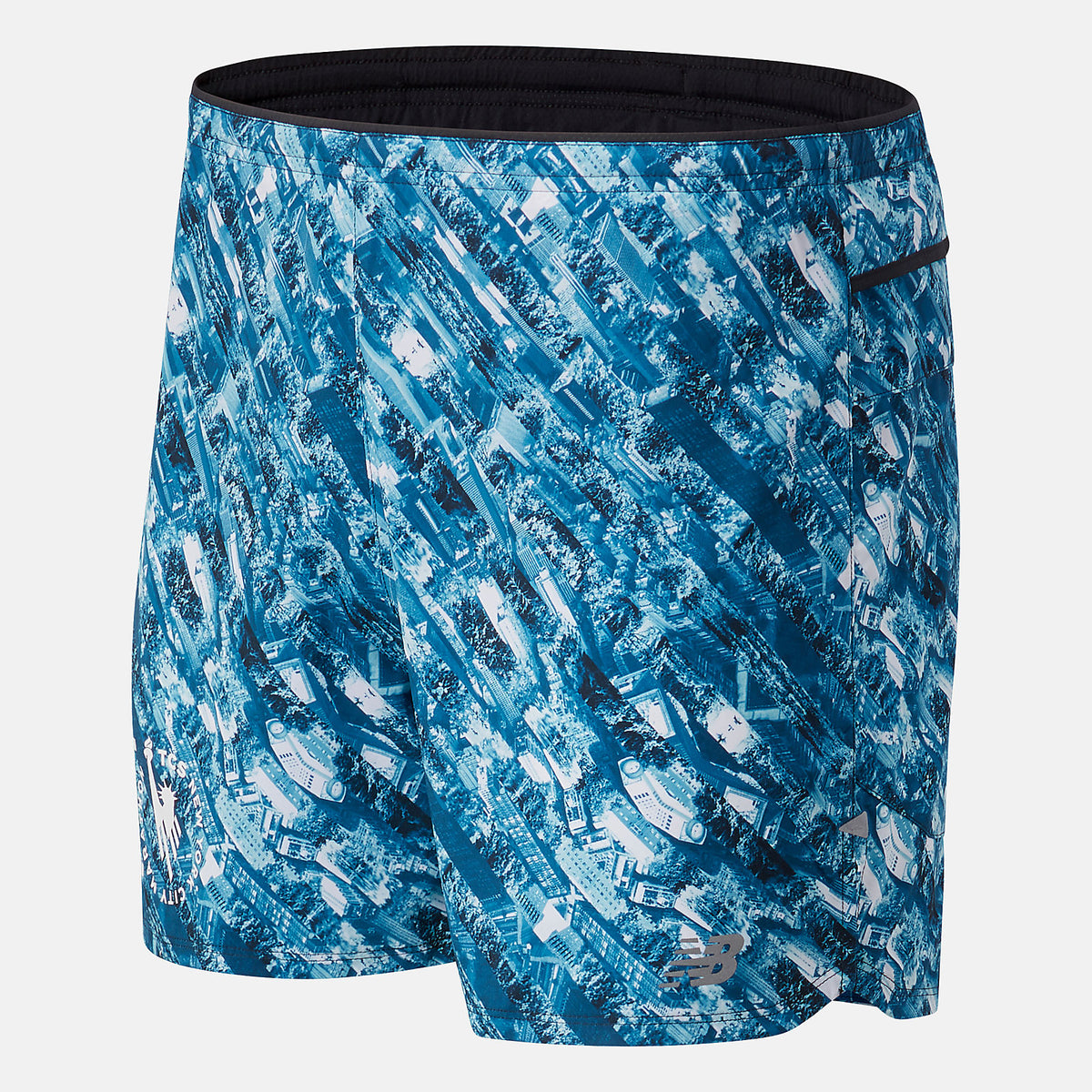 Men New Balance NYC Marathon Printed Impact Run 5 Inch Short