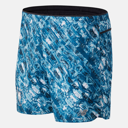 Men New Balance NYC Marathon Printed Impact Run 5 Inch Short
