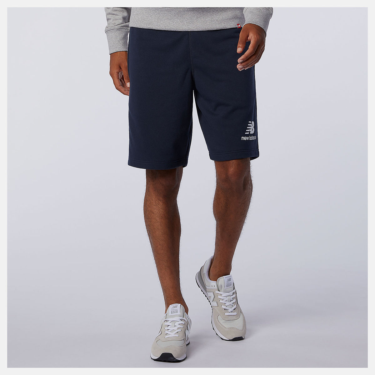 Women/Men New Balance NB Essentials Stacked Logo Short