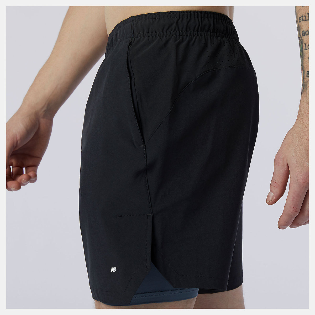 Men New Balance Fortitech 7 inch 2 In 1 Short