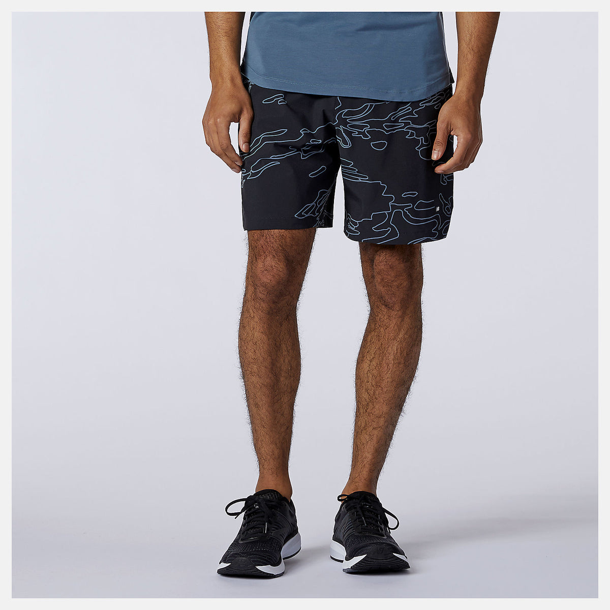 Men New Balance Fortitech Graphic 7 inch Woven Short
