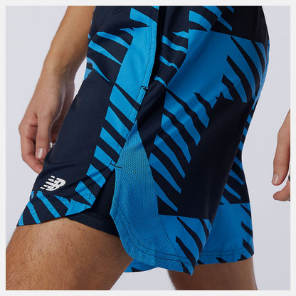 Men New Balance Printed Fast Flight 2 in 1 7 inch Short