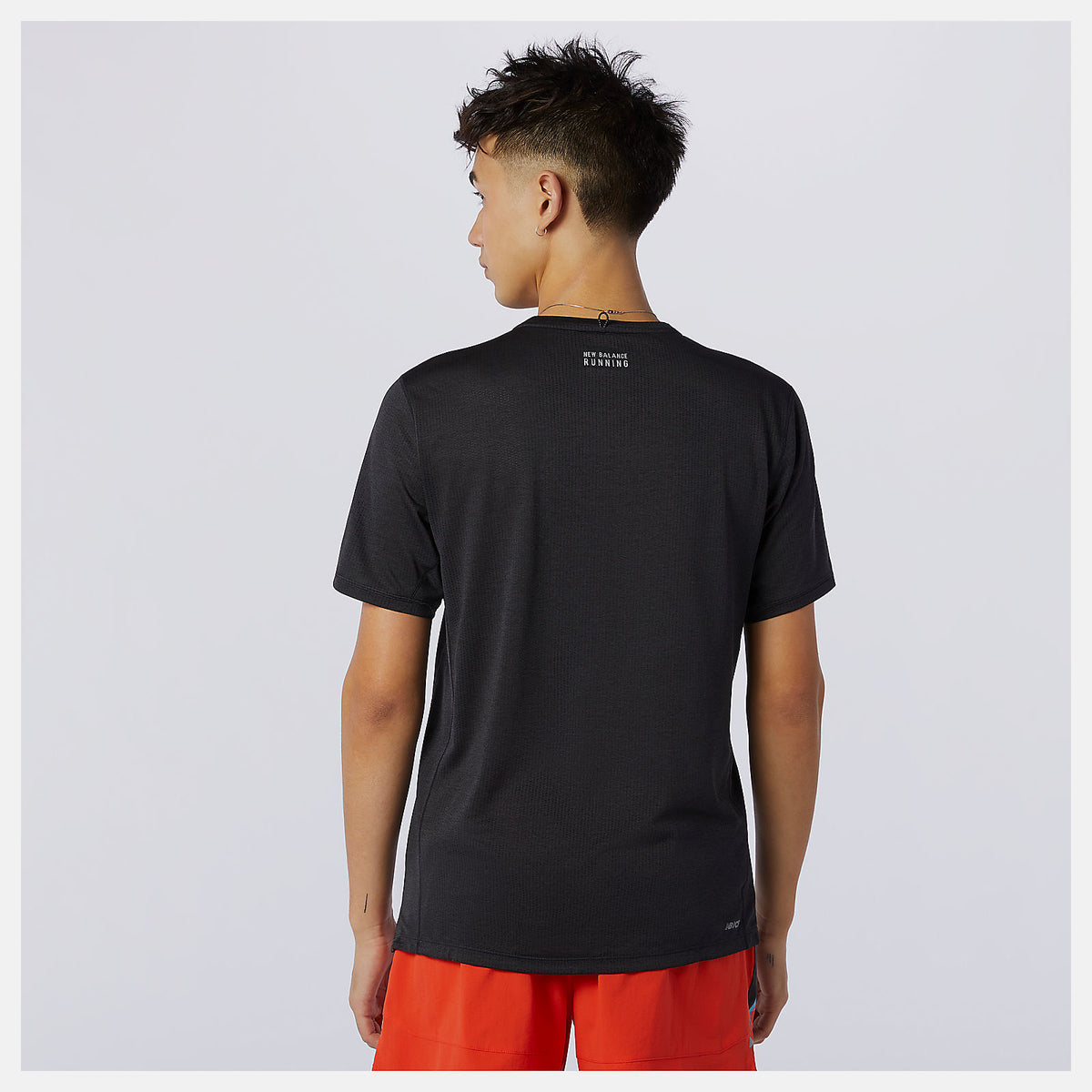 Men New Balance Printed Impact Run Short Sleeve