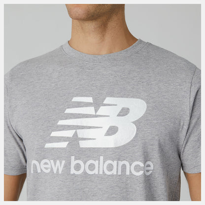 Men New Balance Essentials Stacked Logo Tee